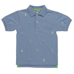 Kitestrings blue polo shirt